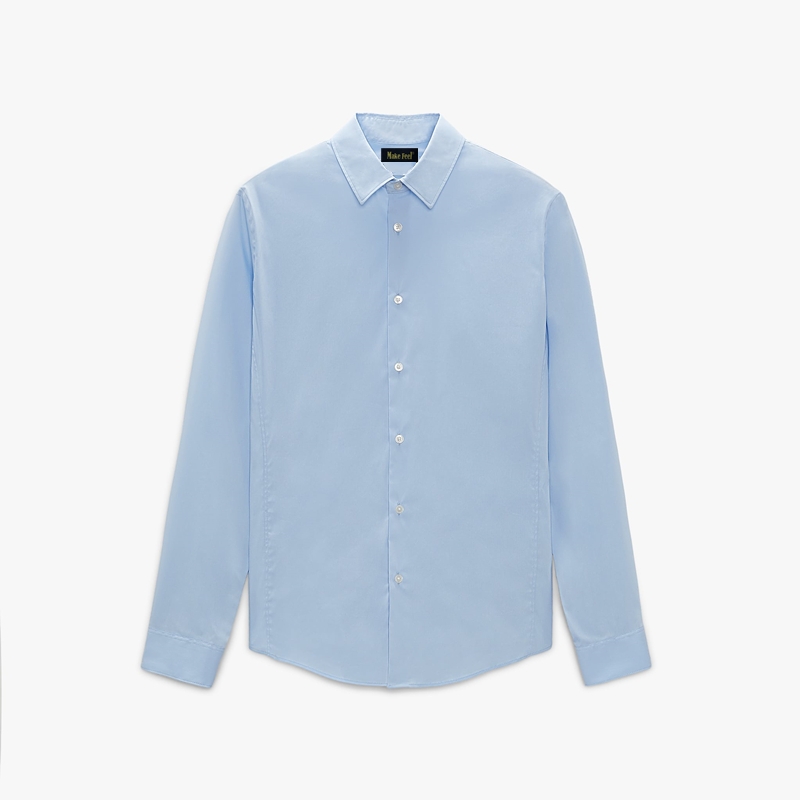 sky blue shirt